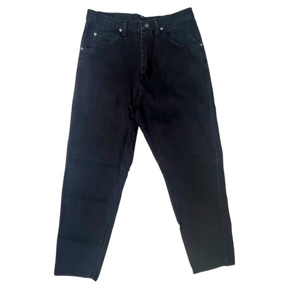 Wrangler Men's 29x32 Black Denim Ankle Jeans Made 100% Cotton USA Made - Picture 1 of 7